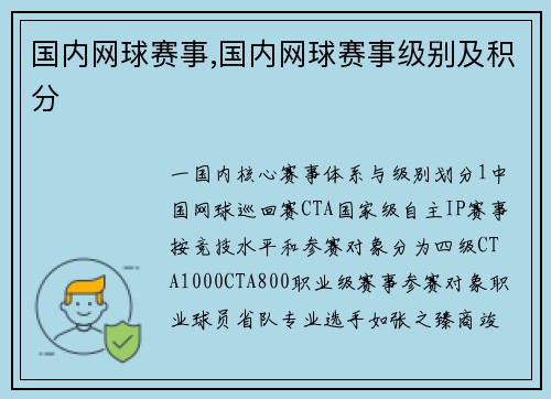 国内网球赛事,国内网球赛事级别及积分